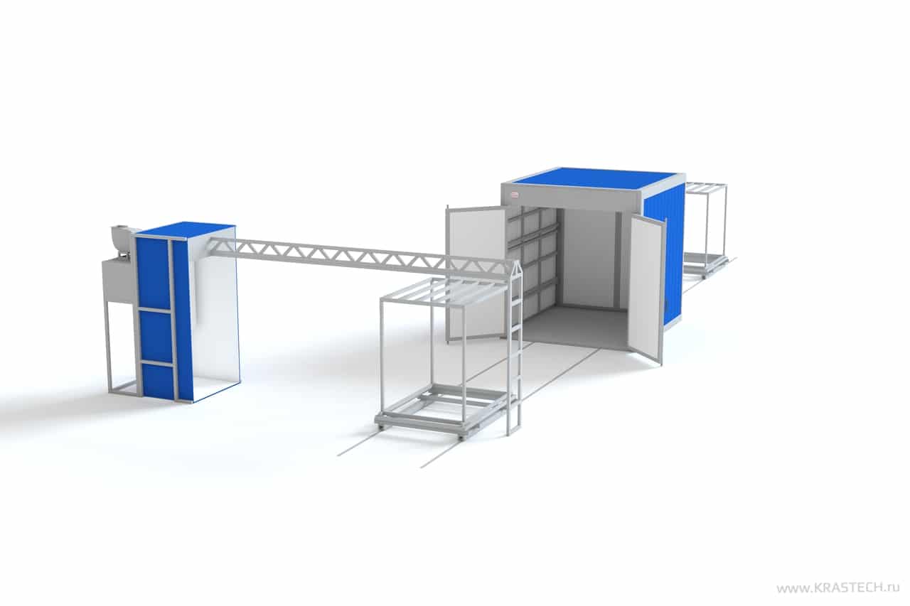 Проходная линия с обитаемой камерой — 3D-схема КРАСТЕХ